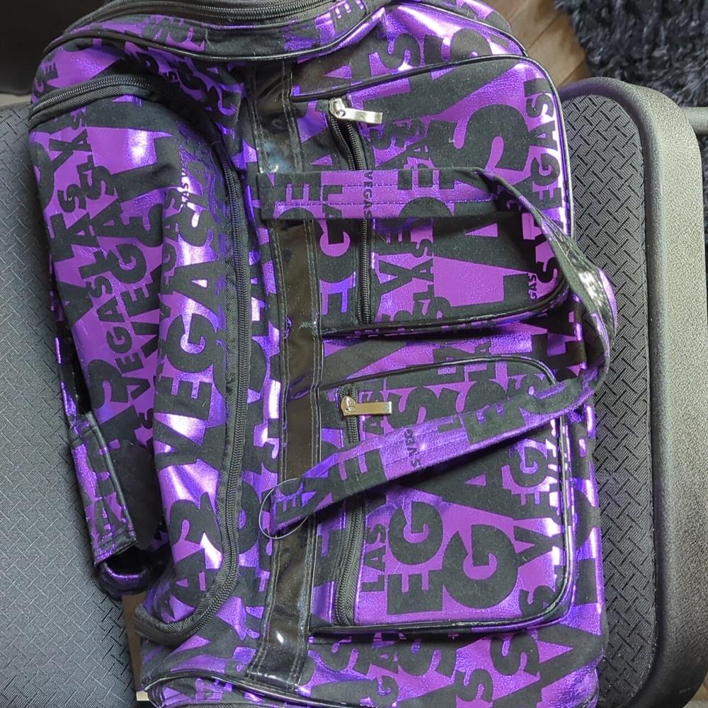 Purple /Black Las Vegas duffle bag - Picture 1 of 4